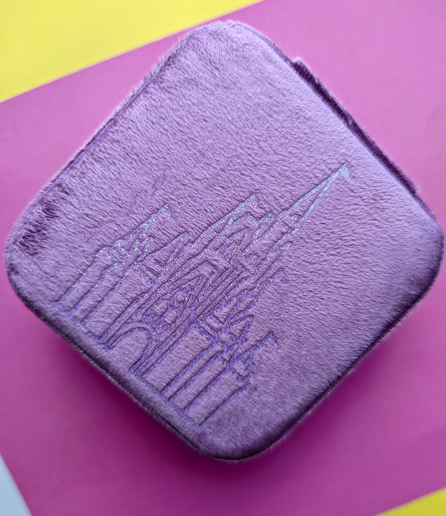 Lilac Orlando Castle Velvet Jewellery Box