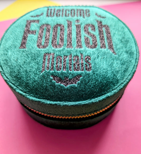 Green Foolish Mortal Jewellery Box