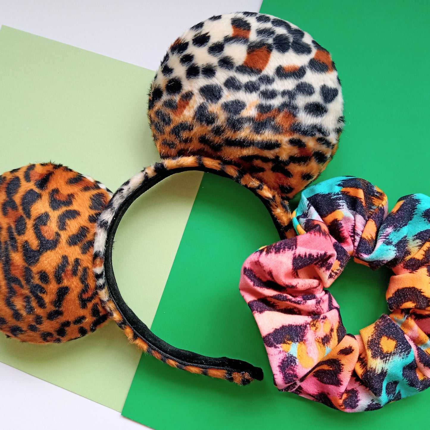 Cheetah print mouse ears