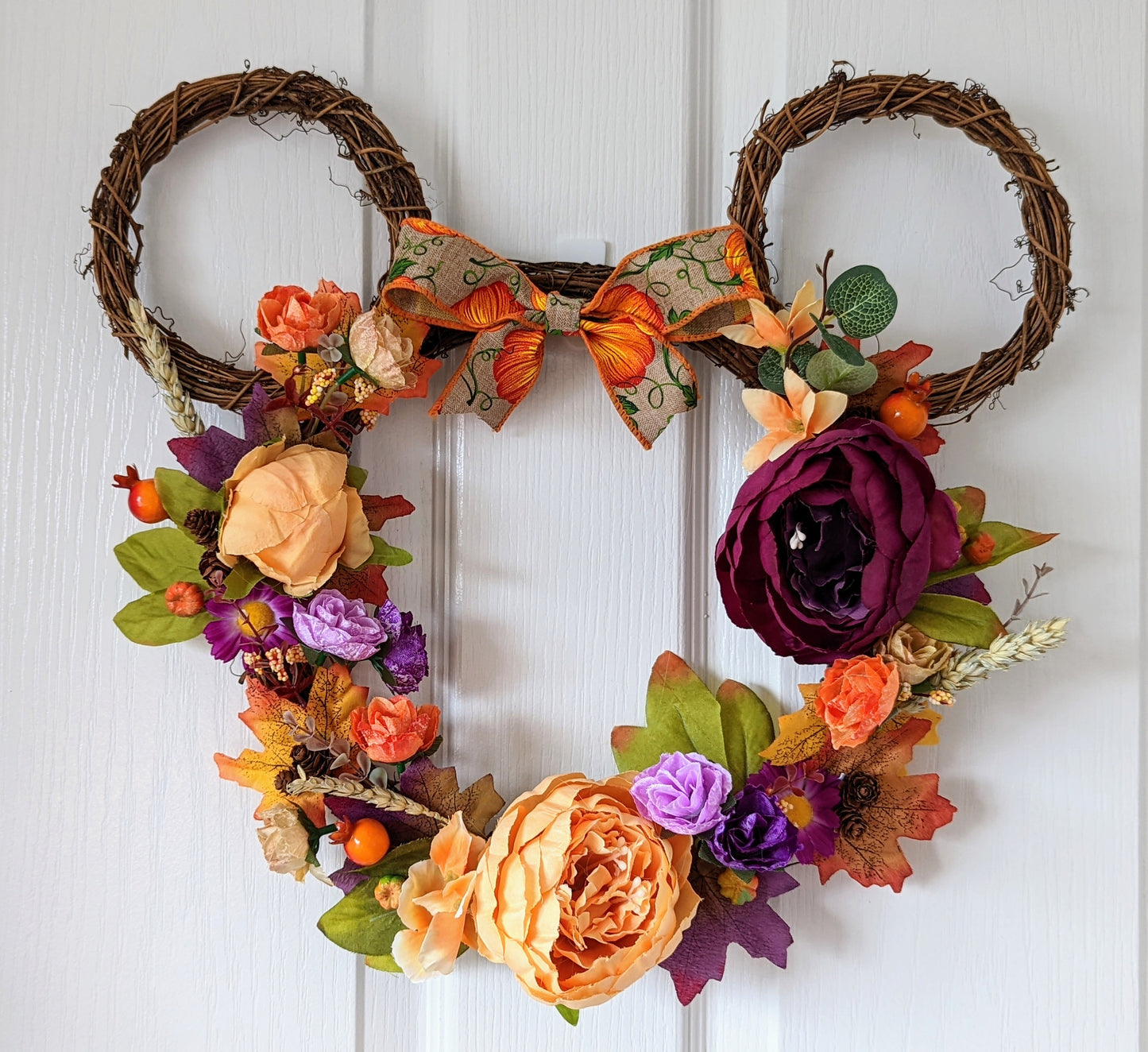 Custom Autumn Grapevine Wreath