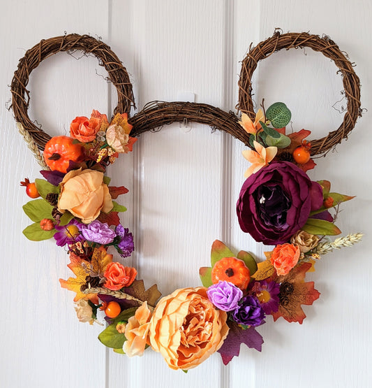 Custom Autumn Grapevine Wreath