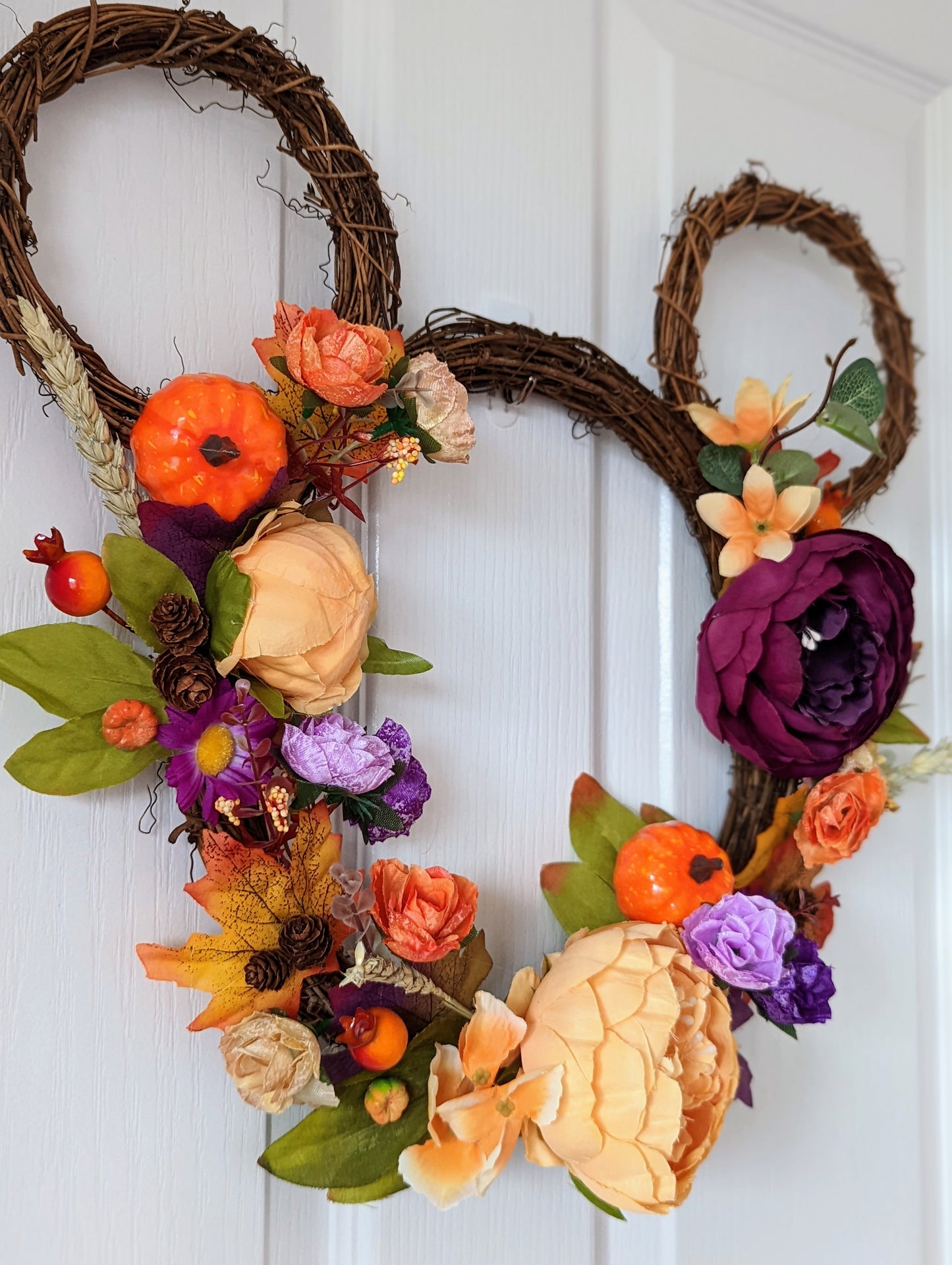 Custom Autumn Grapevine Wreath