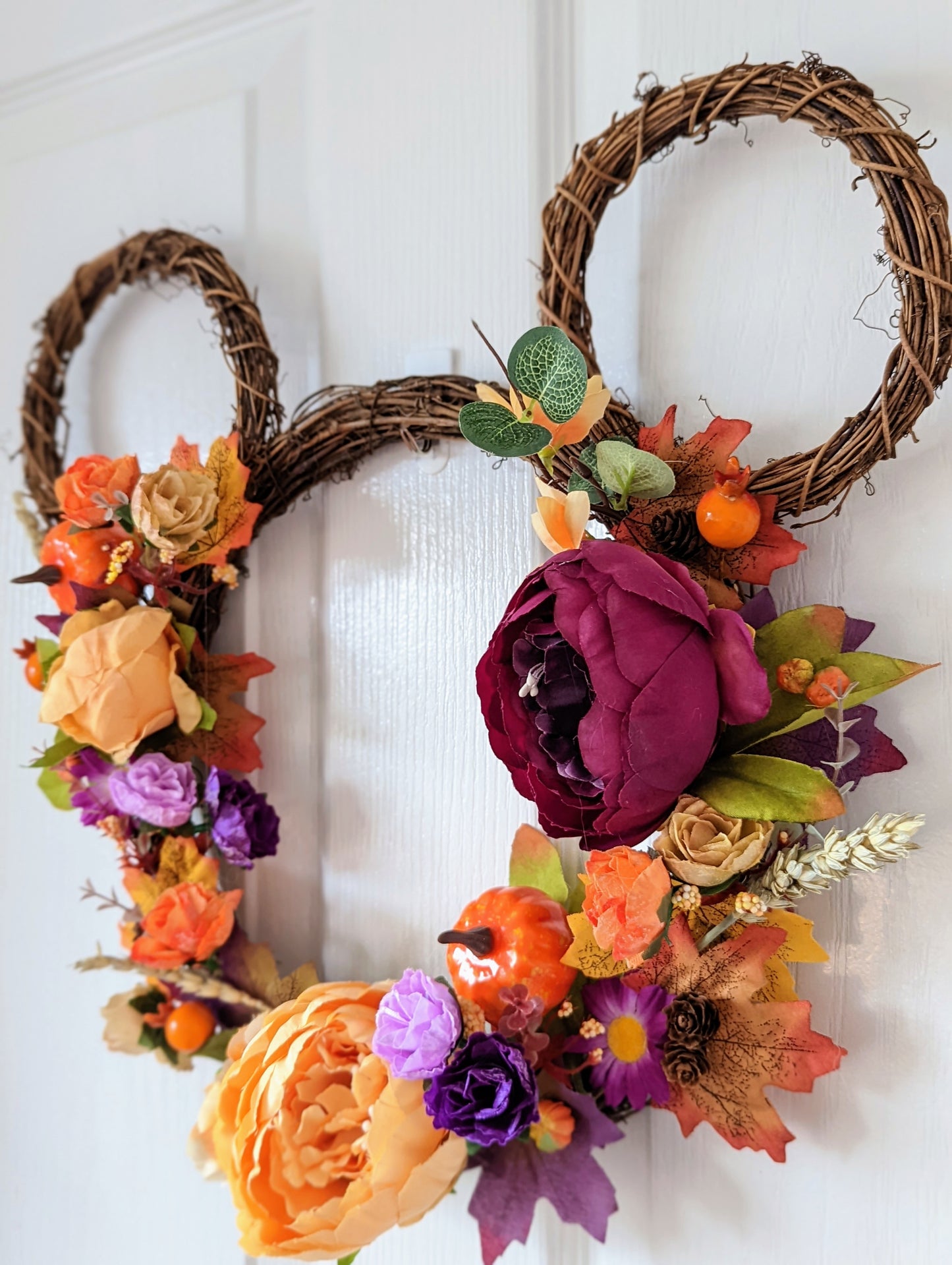 Custom Autumn Grapevine Wreath