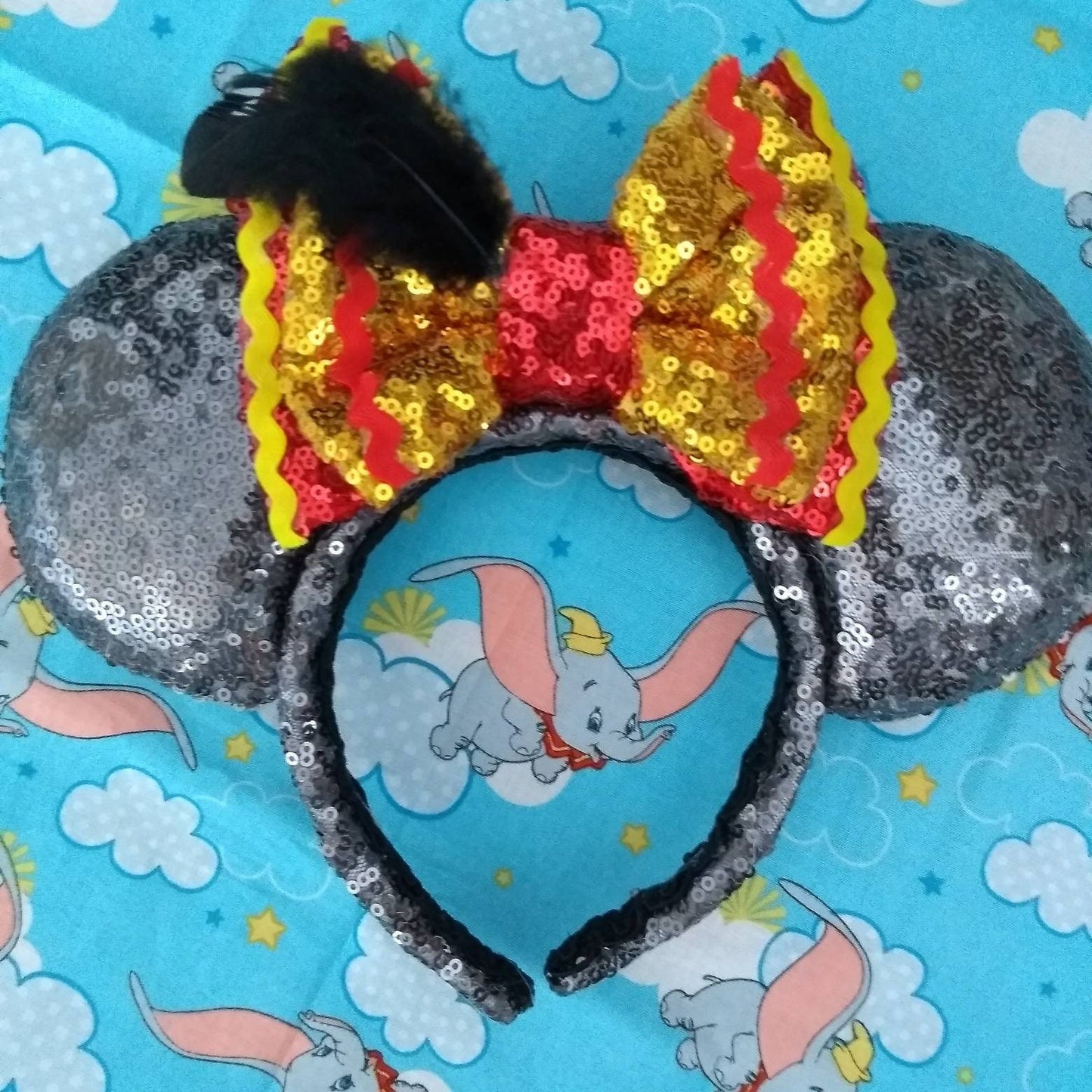 Full Sequin Flying Elephant Mouse Ears