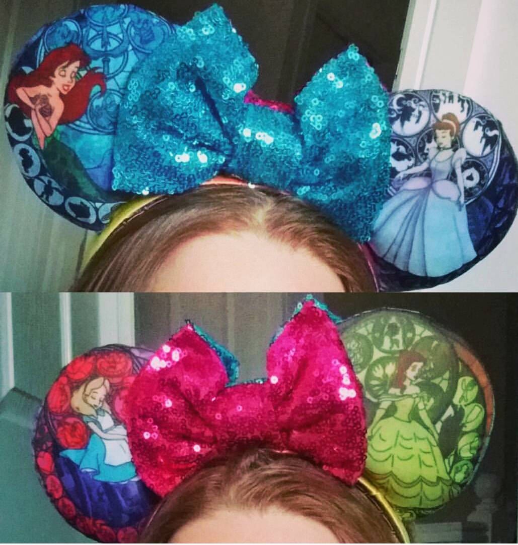 Leading Lady Stained Glass Mouse Ears