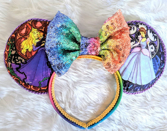 Leading Lady Stained Glass Mouse Ears