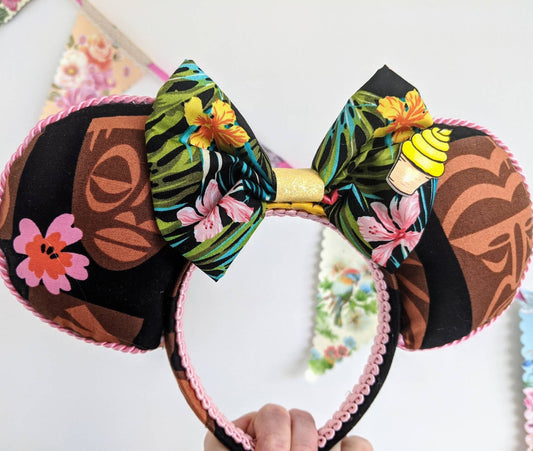 Tiki / Polynesian Inspired Mouse Ears