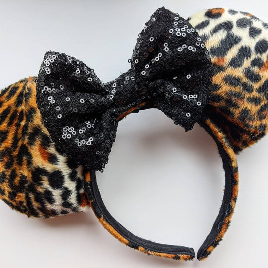 Cheetah print mouse ears