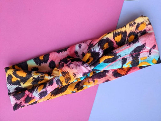 Leopard Print Stretchy Headband