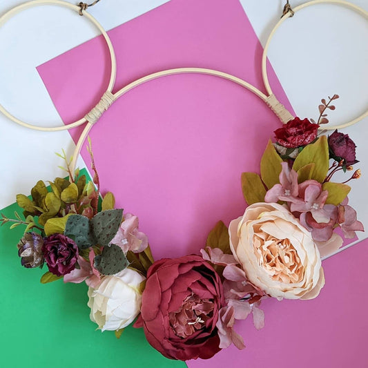 Briar Rose Hoop Wreath/Wall Hanging