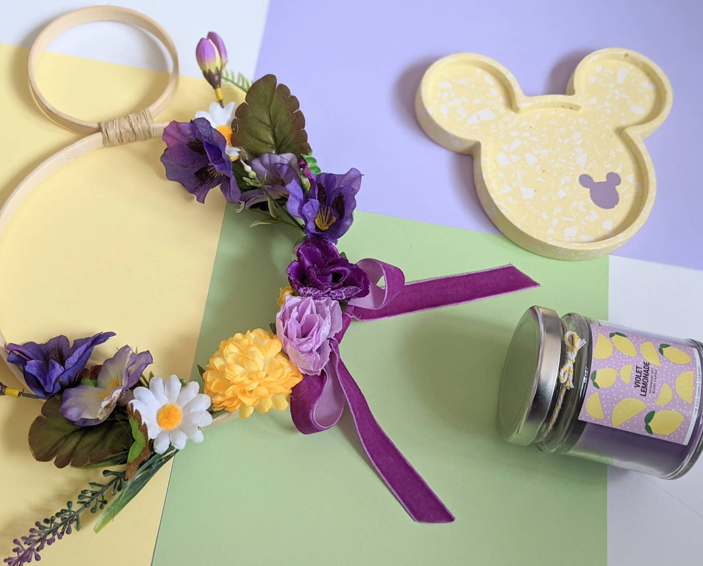 Violet Lemonade Mickey/Minnie Wall Hanging