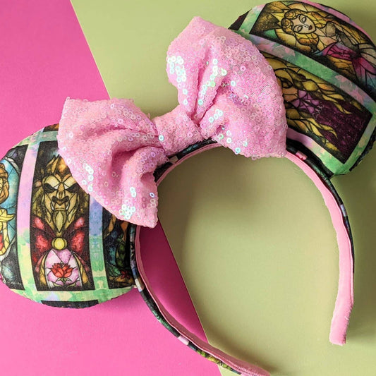 Stained Glass Character Mouse Ears