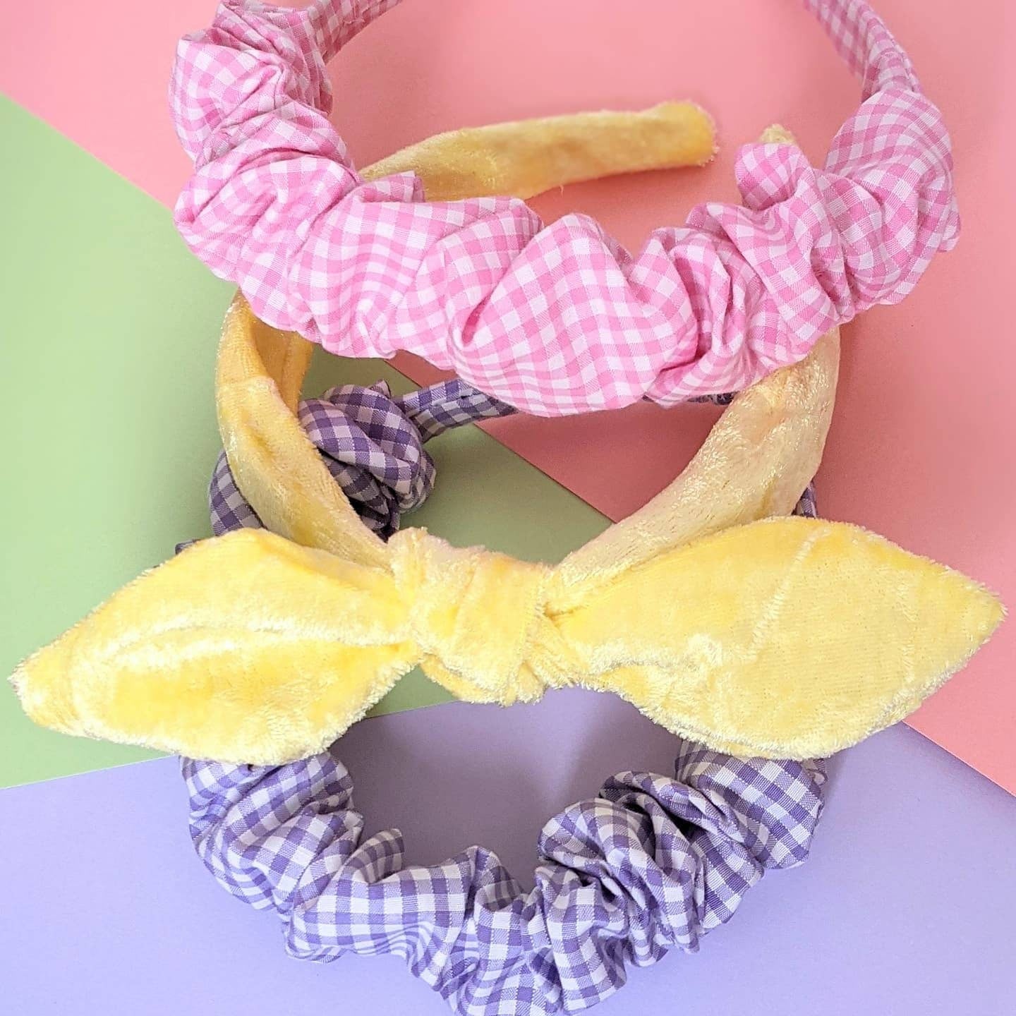 Gingham Scrunchie Band