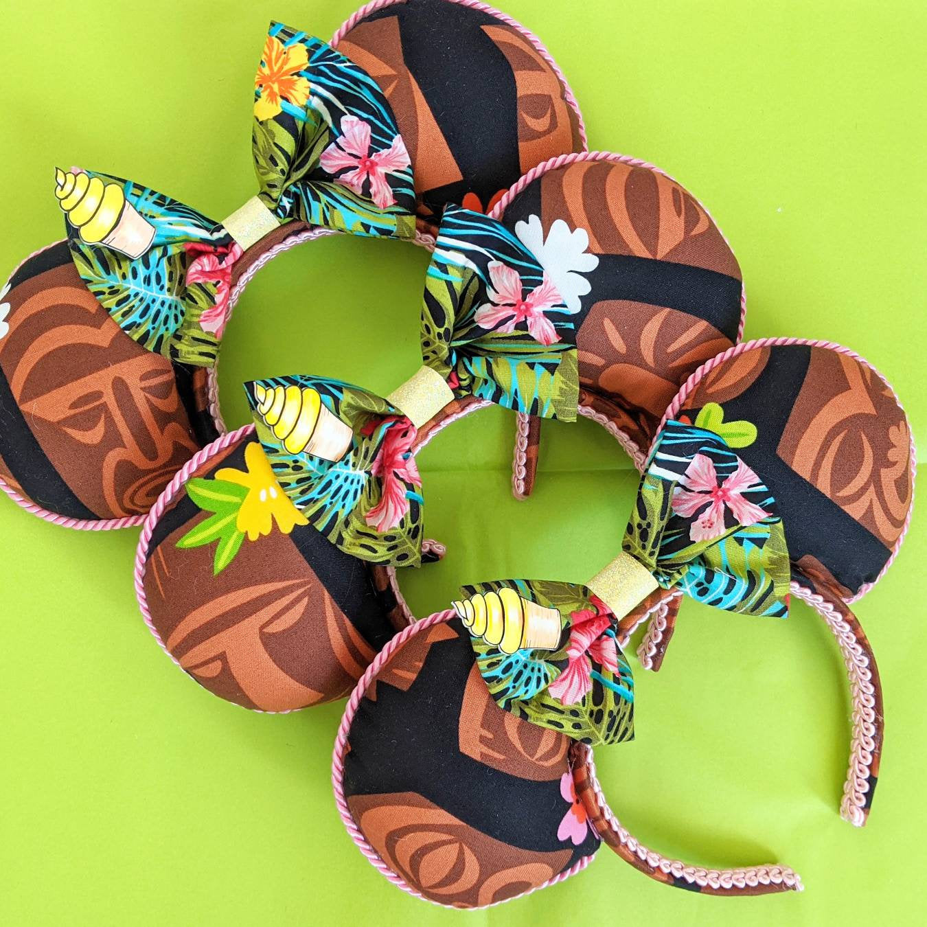 Tiki / Polynesian Inspired Mouse Ears