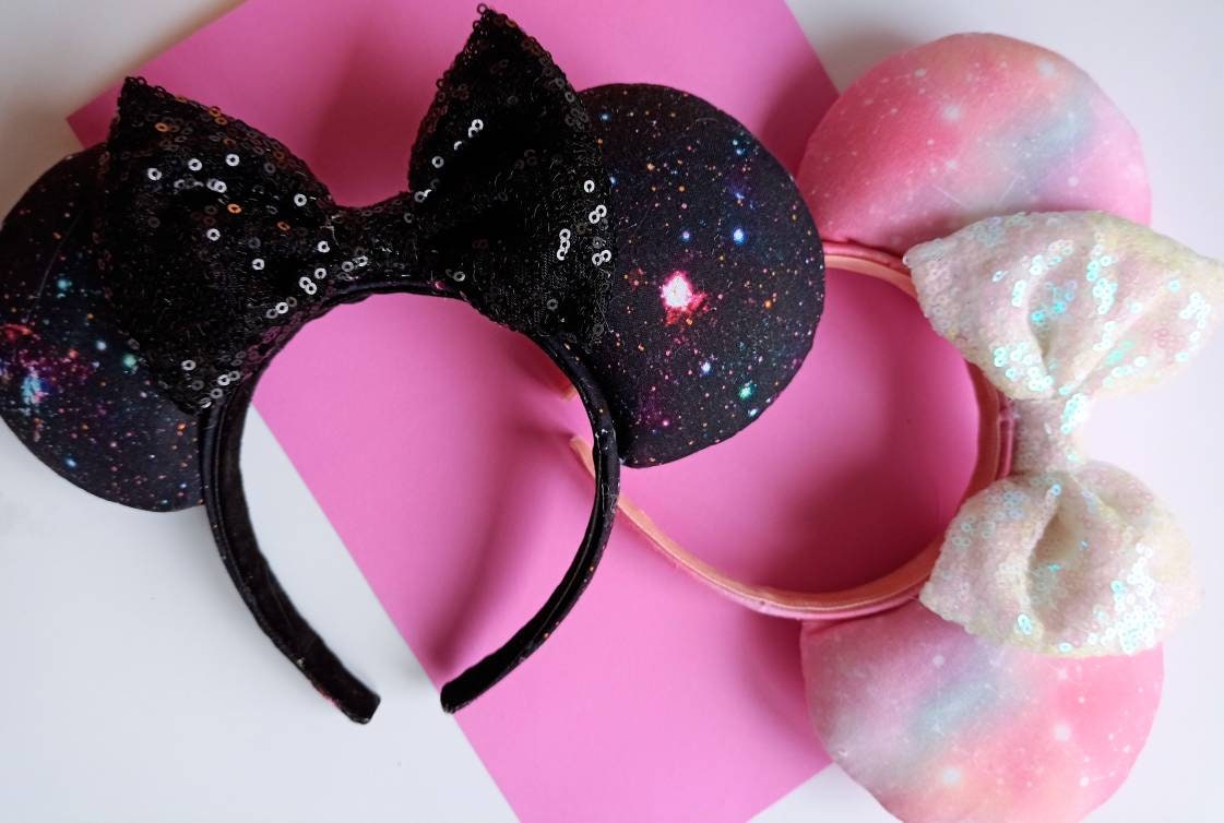 Galaxy Minnie Ears - Pink or Black