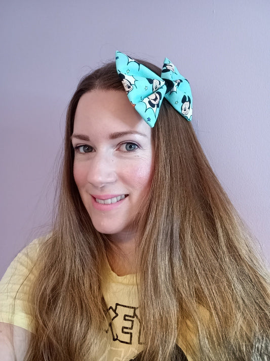 90s Mickey Hair Bow - alligator clip