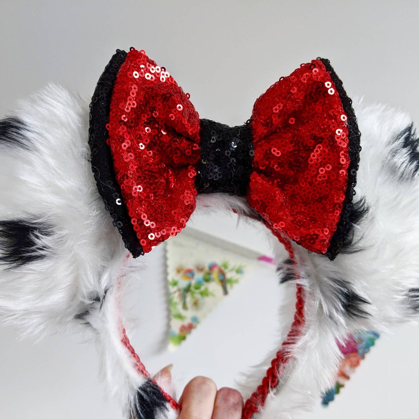 Cruella inspired mouse ears