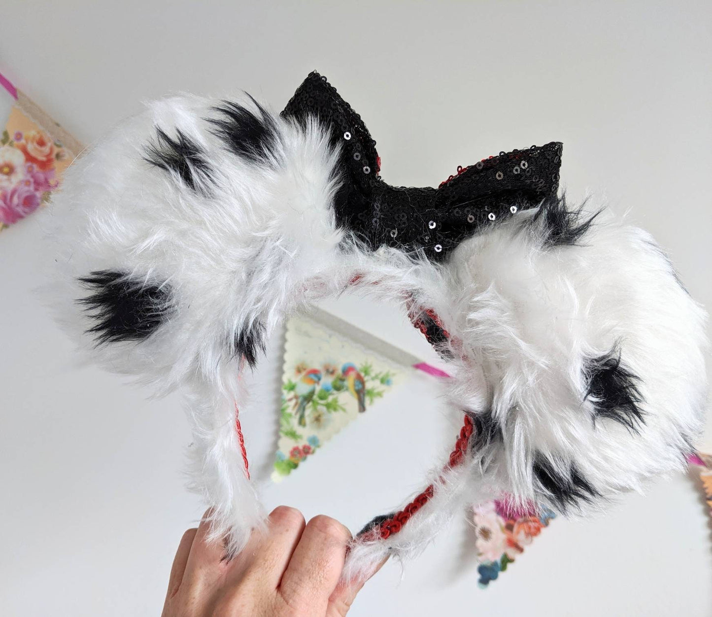 Cruella inspired mouse ears